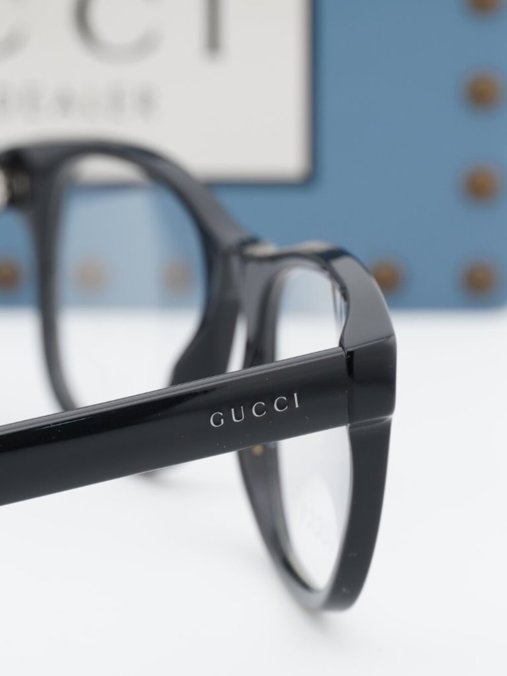 Gucci GG0004O 001 Square Eyeglasses - Black 53mm - Picture 6 of 10